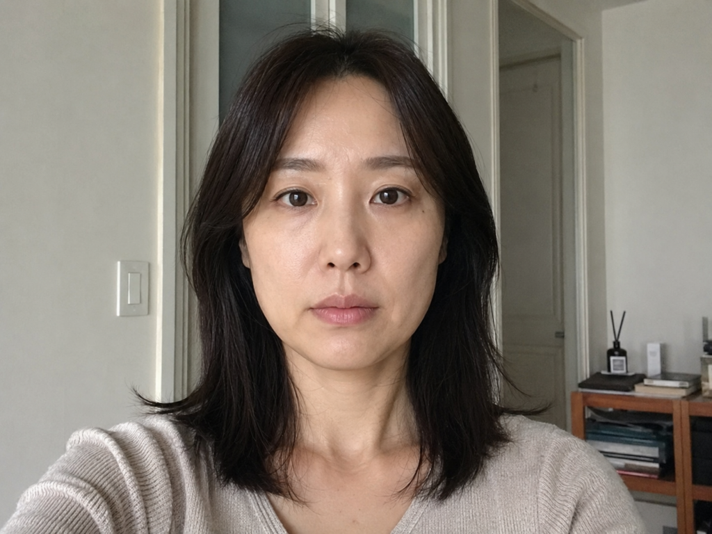 홍대 케이트의원 시술 전 얼굴 정면 모습
