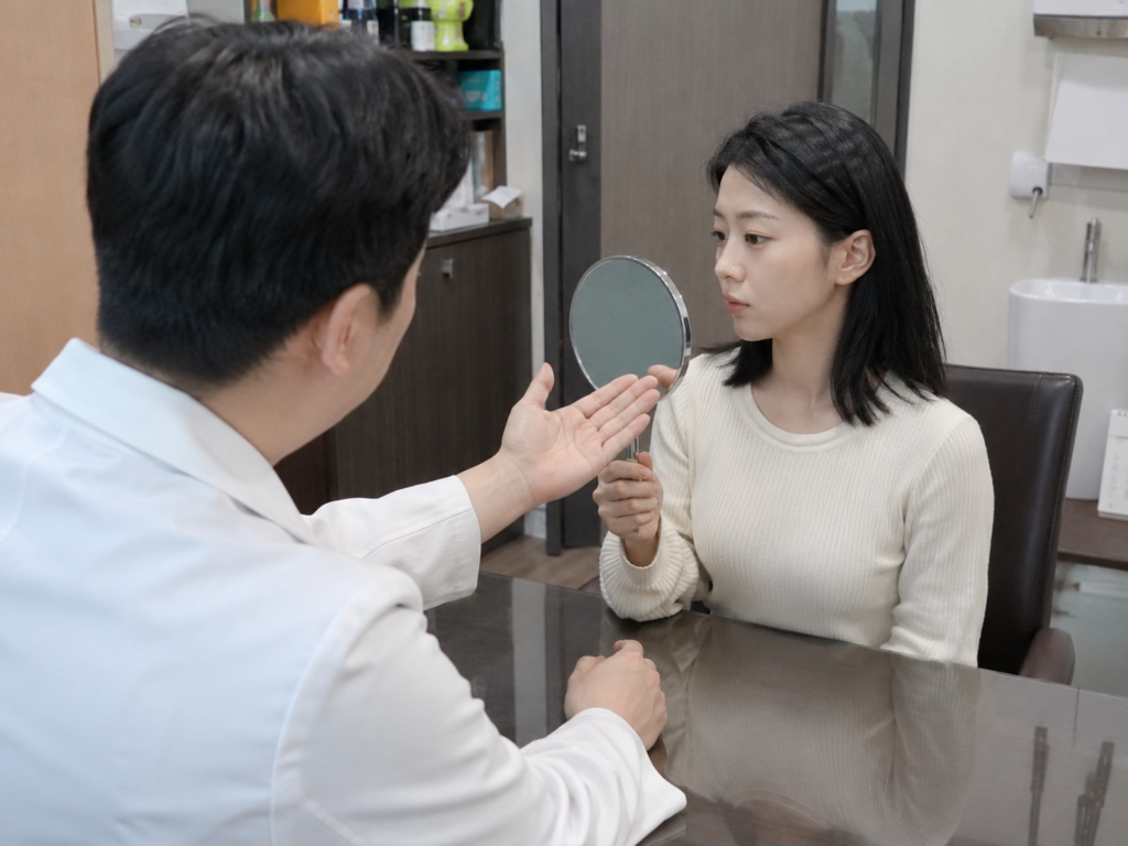 홍대 케이트의원 상담 장면